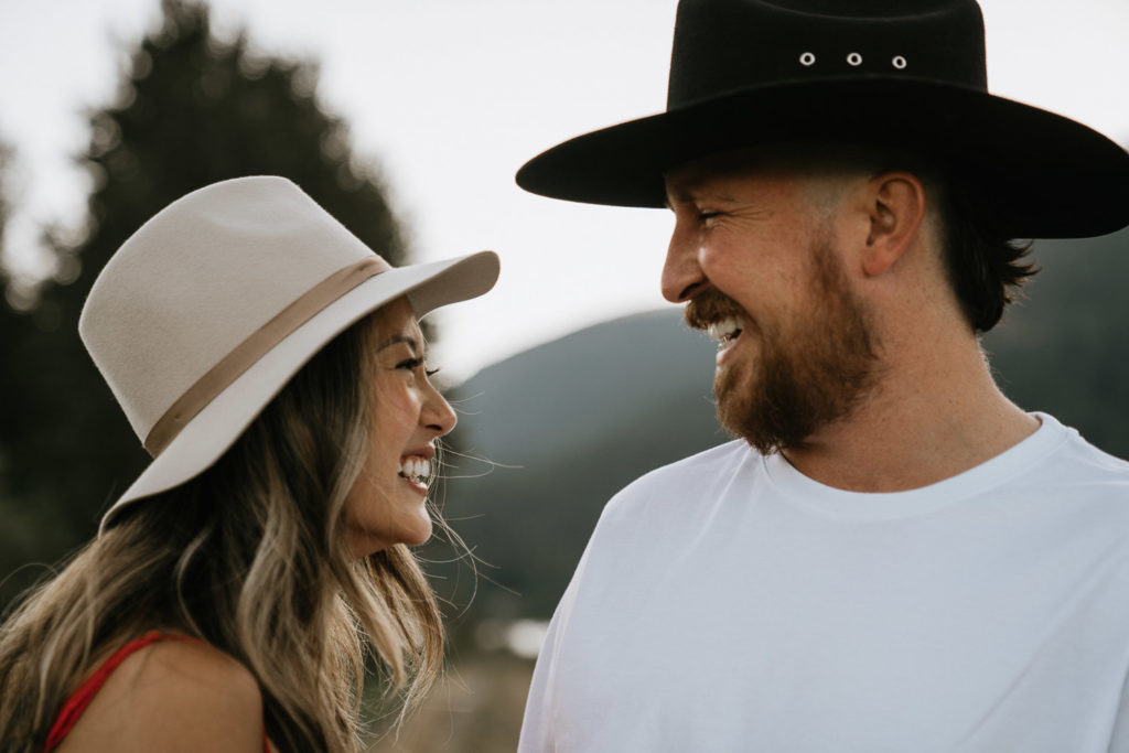Engagement couple at pitt meadows