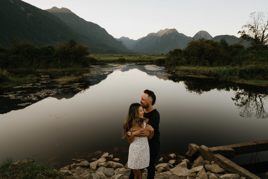 Summer engagement session in pitt meadows