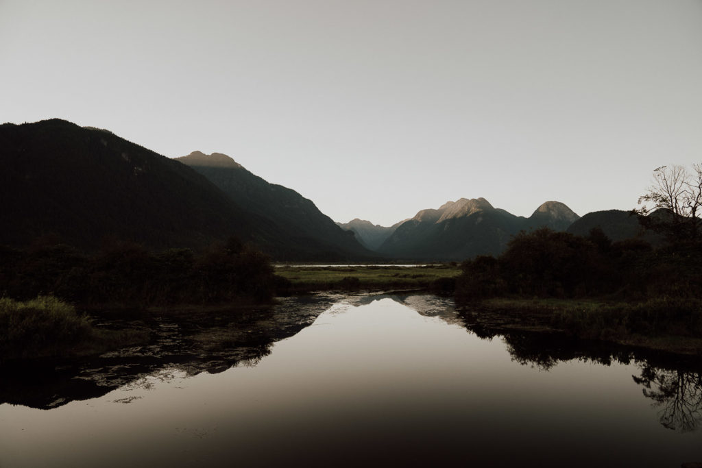 lake reflexion pitt lake