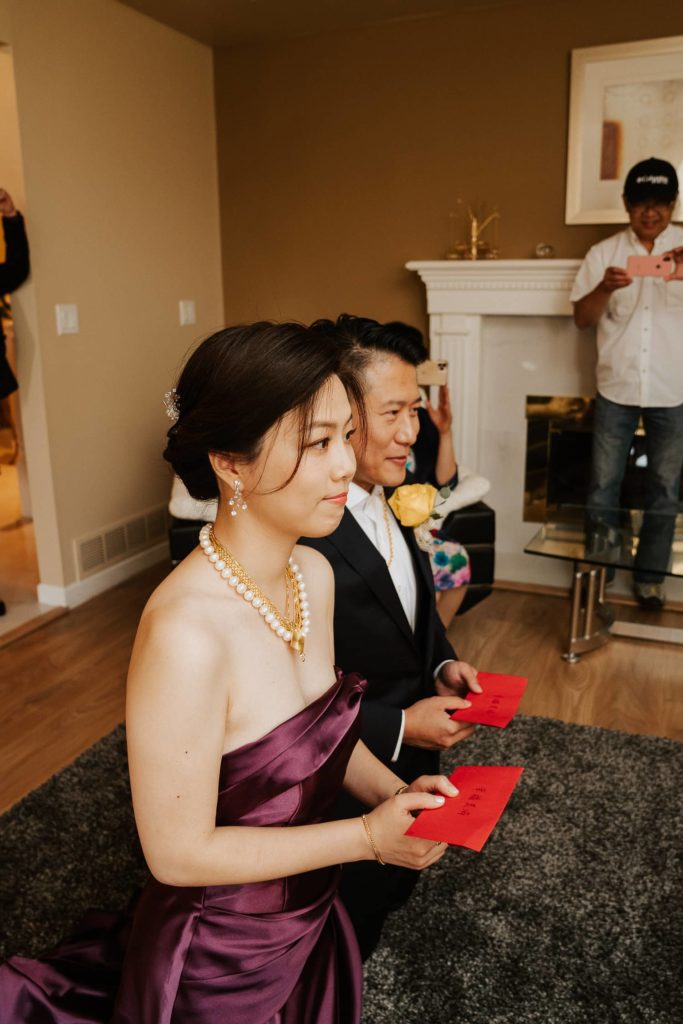 Tea ceremony Vancouver parents knees